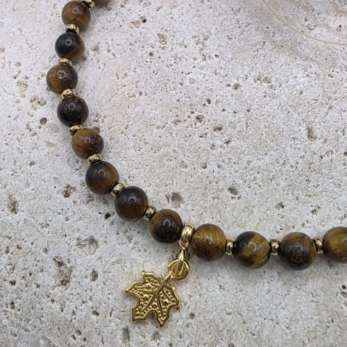 Bransoletka damska z tygrysiego oka