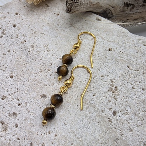 Kolczyki z tygrysiego oka