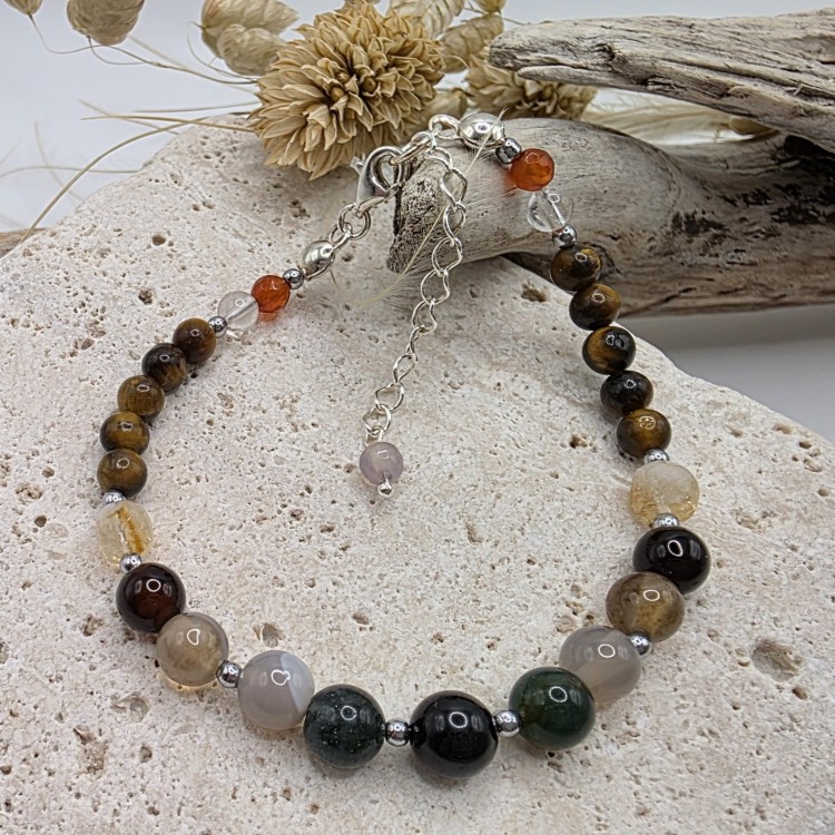 Bransoletka z kamieni - Zodiak Bliźnięta