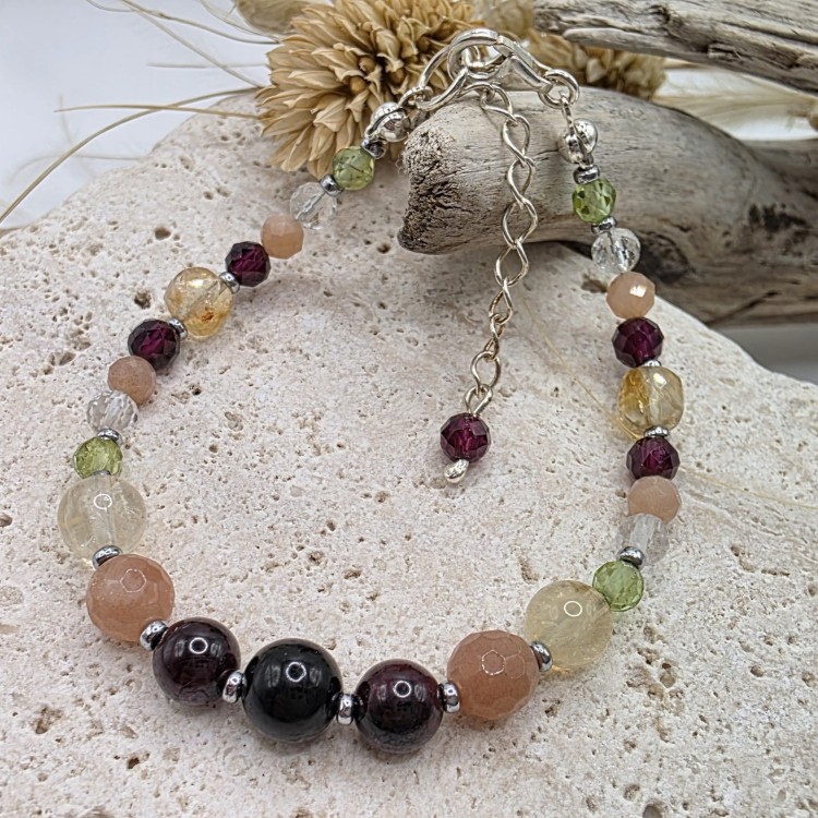 Bransoletka z kamieni - Zodiak Lew