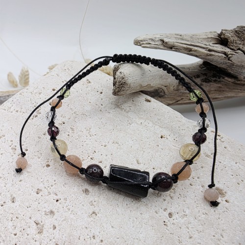 Bransoletka z kamieni - Zodiak Lew