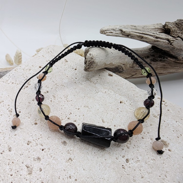 Bransoletka z kamieni - Zodiak Lew