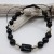 Bransoletki dla dwojga - czarny turmalin, obsydian i cytryn