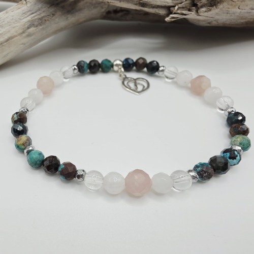 Bransoletka z kamieni - amulet macierzyństwo chryzokola