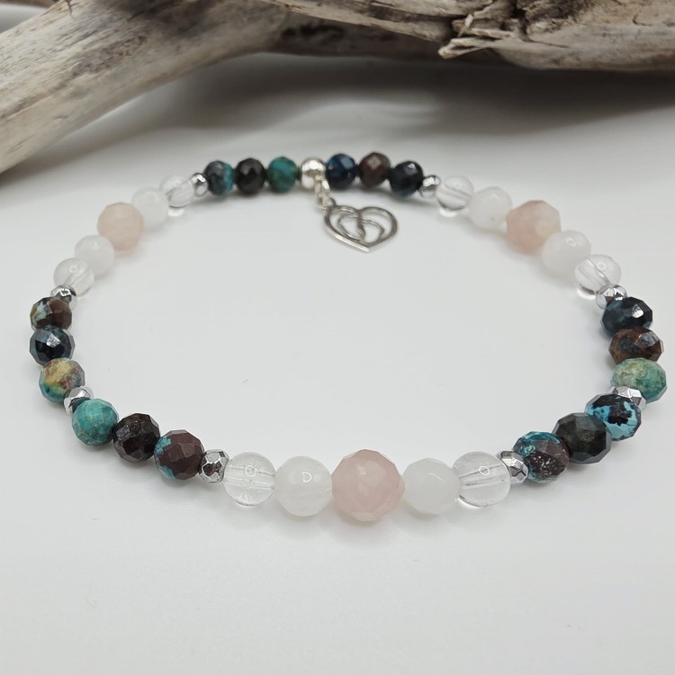 Bransoletka z kamieni - amulet macierzyństwo chryzokola