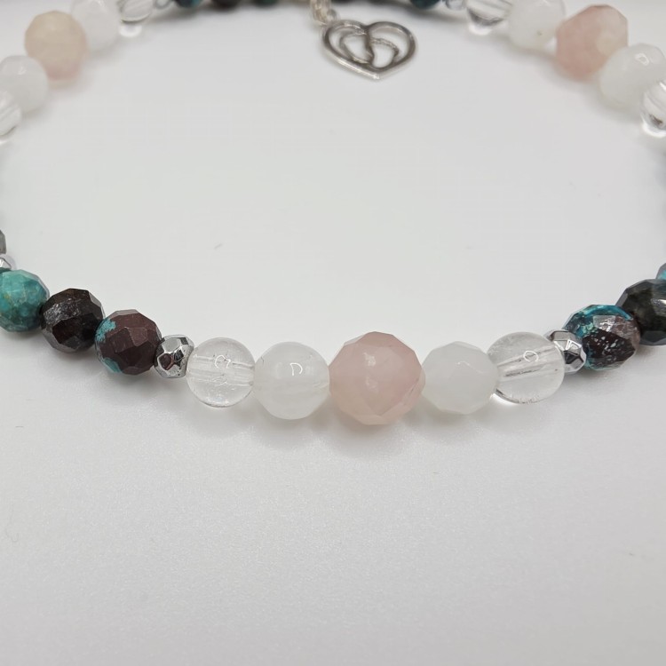 Bransoletka z kamieni - amulet macierzyństwo chryzokola