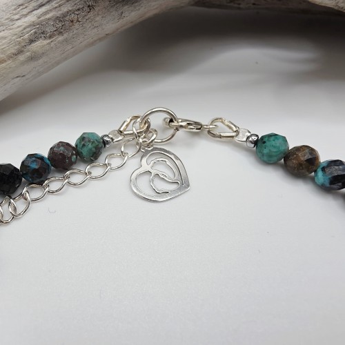 Bransoletka z kamieni - amulet macierzyństwo chryzokola